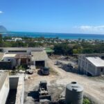 Vue sur Le Morne Brabant pendant la construction
